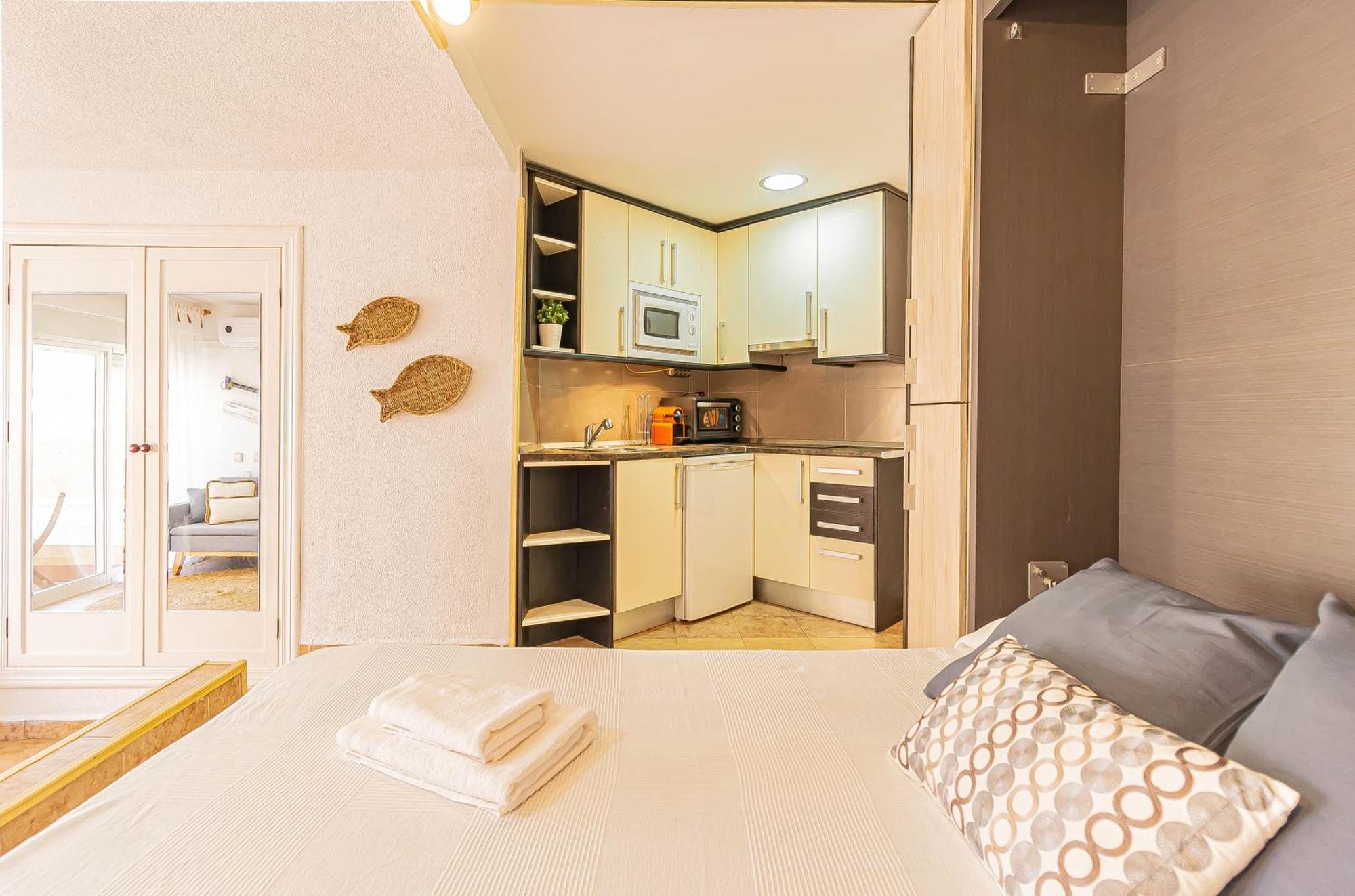 La Pecera - La Manga Del Mar Menor - Edificio Monaco - Kilometro 7 - Cama Plegable Y Sofa-Cama Apartamento Exterior foto
