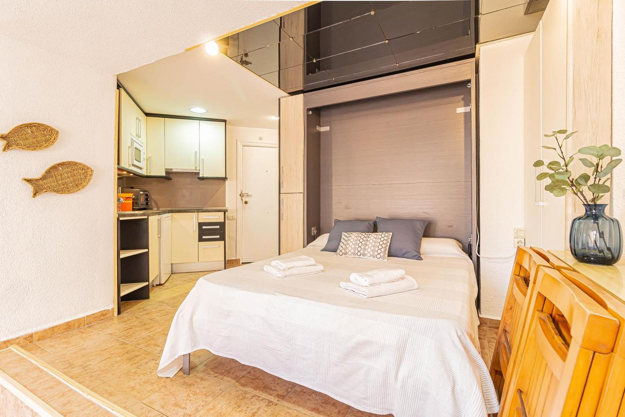 La Pecera - La Manga Del Mar Menor - Edificio Monaco - Kilometro 7 - Cama Plegable Y Sofa-Cama Apartamento Exterior foto